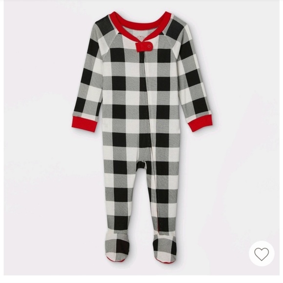 Wondershop Other - NEW! Wondershop Baby holiday buffalo check flannel matching family footed pajama